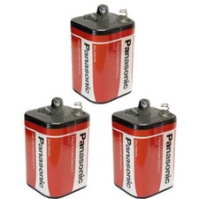3x Panasonic 4R25R 6v PJ996 Torch Lantern Battery -6 Volt 908 996 430 Batteries