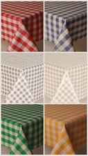 Gingham Checked Patchwork Pvc