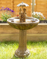 Solar Water Fountain Feature
