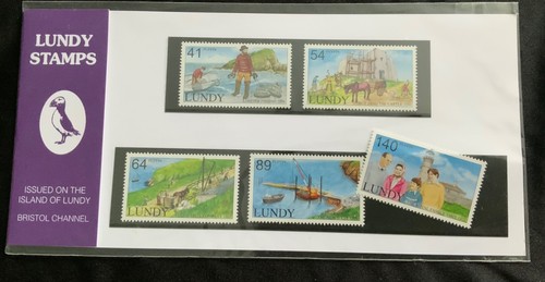 Set stamps from lundy - set, 5