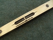 Small 6" Ebony Spirit level by Edward Preston, Birmingham.