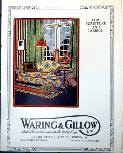 Antique print waring - print, gillow
