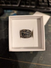 Handcrafted Drakkar Mammen Style Ring Bronze Size 8