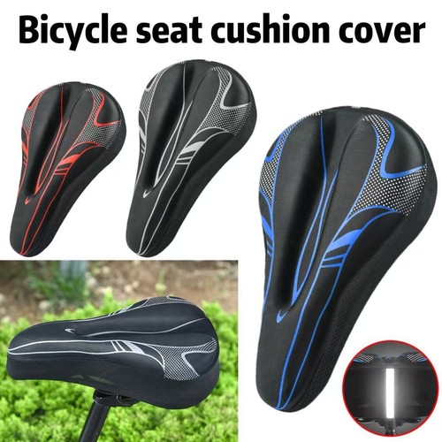 Black bike saddle soft padded - bike,