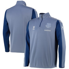 Everton Men's Football Jacket 21/22 XK 1/2 Zip Blue - New
