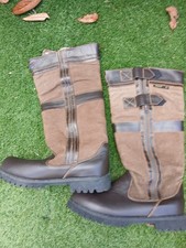 New Ladies Rydale Malham Zip Leather Kneehigh Boots UK 6.5