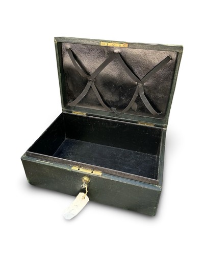 Antique green leather - antique,