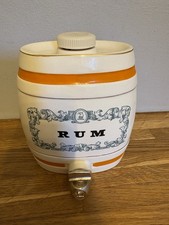 Vintage/antique Royal Victoria Wade England Pottery Rum Barrel Dispenser