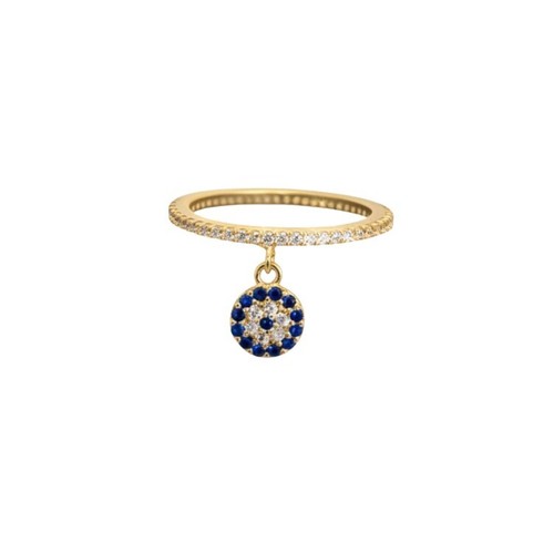 Evil eye dangle - dangle, ring