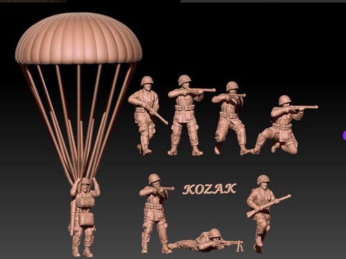 Ww2 paratroopers set - paratroopers,