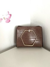 Primark Mini Crossbody Bag with Gold Chain Strap Pink