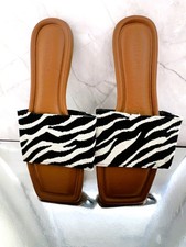Primark Zebra Print Slide Flat
