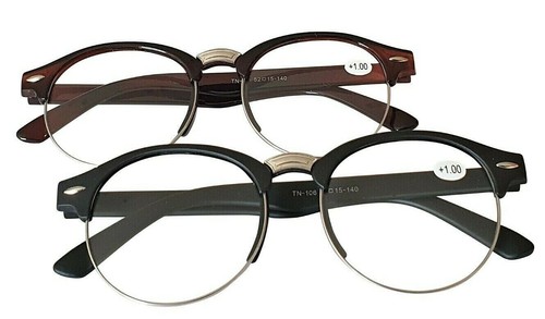Classic round half rim reading - round,