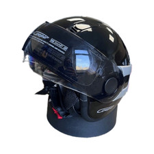 Roof cooper Black / Mat Silver Motorcycle Helmet - XS - BNWT