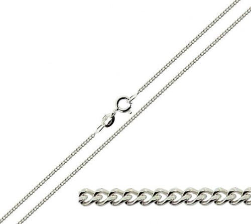 375 9ct solid whie gold - 14, 16