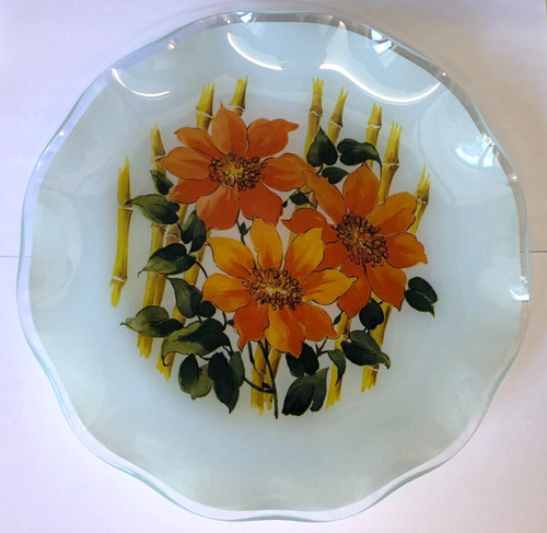 Chance glass rare bamboo plate - glass,