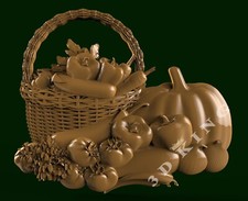 3D STL Mode FARM BASKET for CNC 3D Router 3d Printer Carving Aspire Artcam