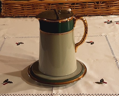 Lovely art noveau green gilt - lovely,