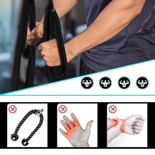 Ergonomic tricep bicep rope - ergonomic,