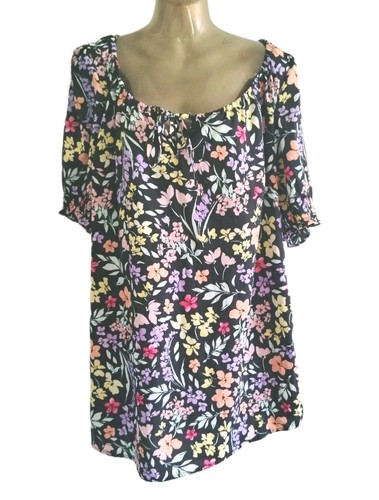 Yours floral gypsy top tunic - yours,