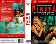 NIKITA aka LA FEMME NIKITA (2) / SWEDISH VIDEO SLEEVE / SANDREWS VIDEO LABEL