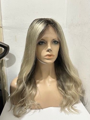 Ash blonde rooted full - rooted,