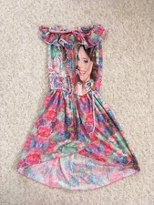 Disney Halter neck Violetta Girl Skater Dress Floral summer Size 8-9-10 years