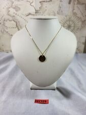 H&M Gold Round Pendant Necklace Costume Jewellery DEC329