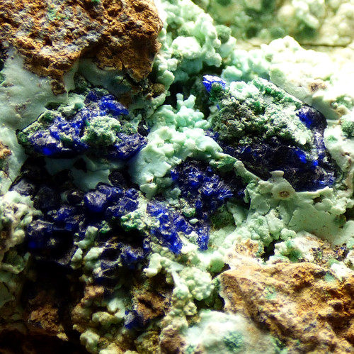 Azurite crystals malachite - crystals,