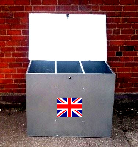 Galvanised feed bins - bins, with