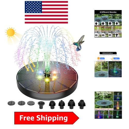 Upgraded solar fountain - upgraded, for