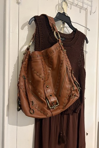 Vintage y2k besso cognac tan - vintage,