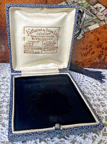 Vintage navy blue tooled - vintage,