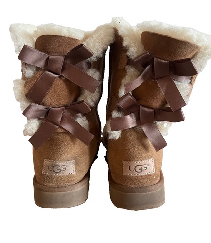 Ugg bailey bow brown suede - ugg,