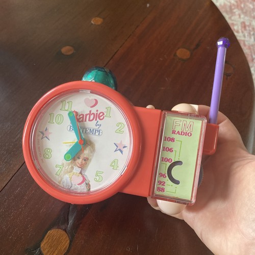 Barbie alarm clock radio - barbie,