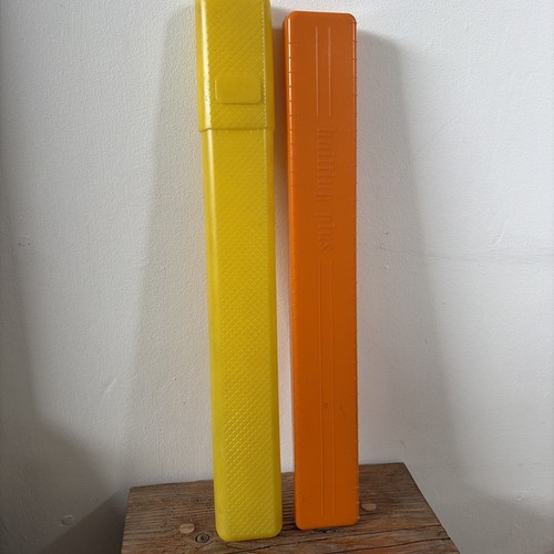 Vintage orange yellow plastic - vintage,