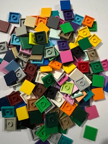 Lego 2x2 smooth tile - smooth, tile,