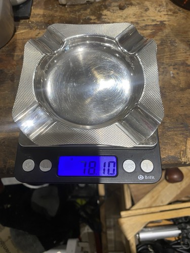 925 sterling silver ashtray - sterling, h