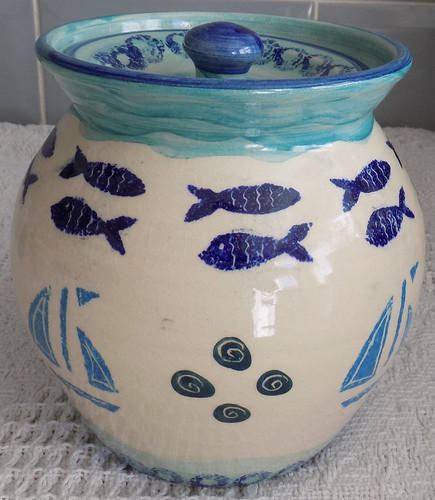 Studio pottery lidded - studio,