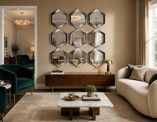 Pack gold hexagonal wall - pack,