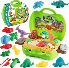 Kids Dinosaur Toy Mould Tools DIY Clay Dino Moulds Toys Kit Dough Modeling Clay