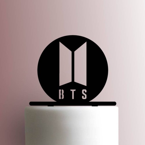 Bts logo acrylic cake topper - -,