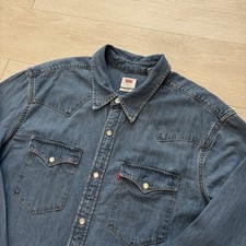 Levi's Denim Shirt Mens Blue