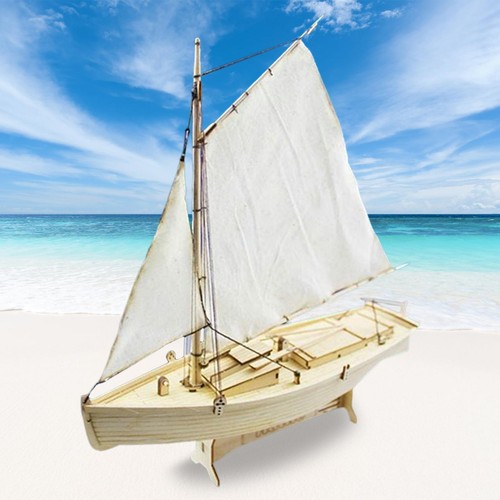 Wooden sailboat model kit - sailboat,