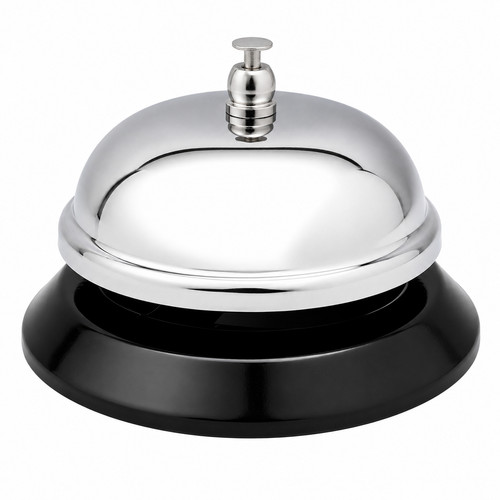 Reception bell chrome plated - chrome,