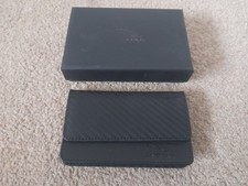 NEW GENUINE JAGUAR LEATHER WALLET CARBON FIBRE X E F-TYPE XK XF XJ XE F-PACE BLK