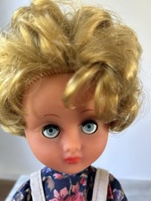 Vintage 70s Polish Fashion Doll 46cm - Golden Hair, Blue Eyes, Good Condition.