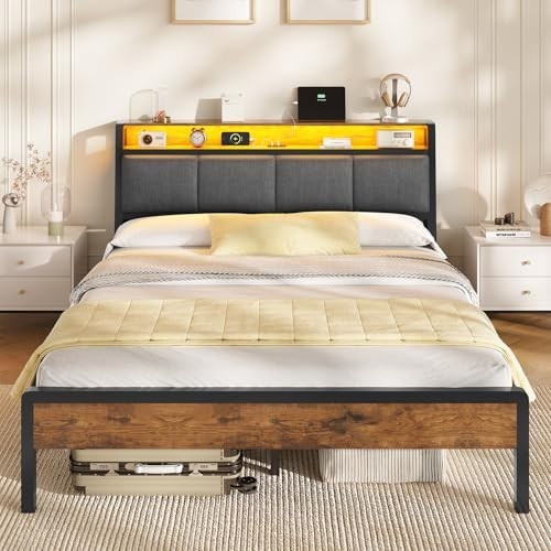Upholstered double bed frame - upholstered,