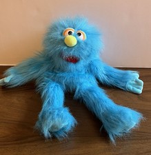 Silly Puppets - Fluffy Blue Monster Full Body 33 cm Tall Ventriloquist Puppet