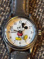Disney Ingersoll Mickey Mouse Watch Model ZR25570 Fully Working